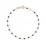 GIGI CLOZEAU Bracelet Classique Gigi or rose résine noire B3GI001R2019