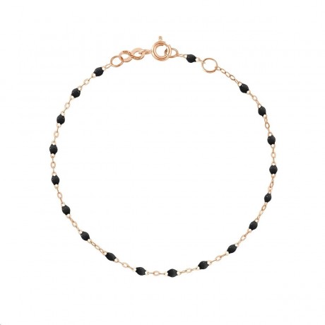 GIGI CLOZEAU Bracelet Classique Gigi or rose résine noire B3GI001R2019