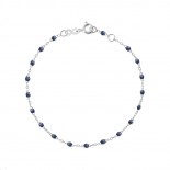 GIGI CLOZEAU Bracelet Classique Gigi Or blanc Résine bleu nuit B3GI001G5017