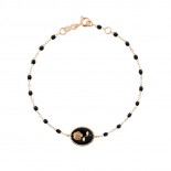 GIGI CLOZEAU Bracelet Rose Résine noire B3FL002R2017