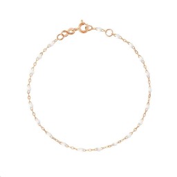 Bracelet Classique Gigi Or rose Résine blanche