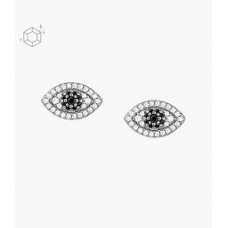 Boucles d'oreilles mauvais oeil Argent