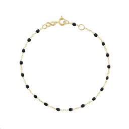 Bracelet Classique Gigi Or jaune Résine noire