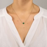 GINETTE NY Collier Ever Or Rose Malachite EVEM3