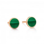 GINETTE NY Boucles d'oreilles Ever Or rose Malachite BOEVEM