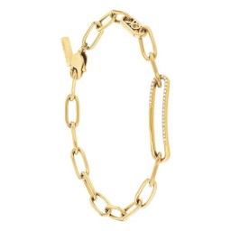 Bracelet Timeless Acier doré 18.5 cm