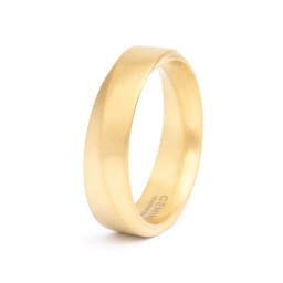 Bague Verso Gold Titane 6 mm