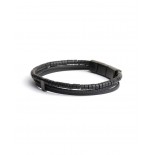 GEMINI (ICE WATCH) Bracelet Triplux Black Agate 2 mm TX1