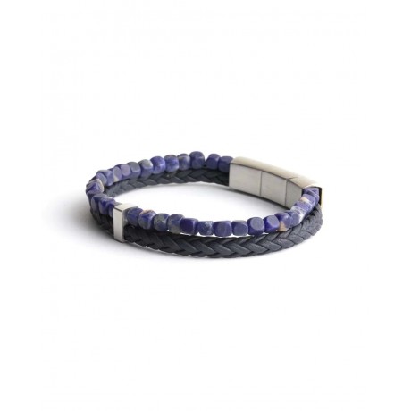 GEMINI (ICE WATCH) Bracelet Double Blue Sodalite 4 mm O33