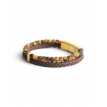 GEMINI (ICE WATCH) Bracelet Double Brown Oeil de Tigre 4 mm O32