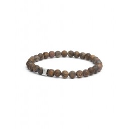 Bracelet Gem Mat Brown Bronzite 6 mm