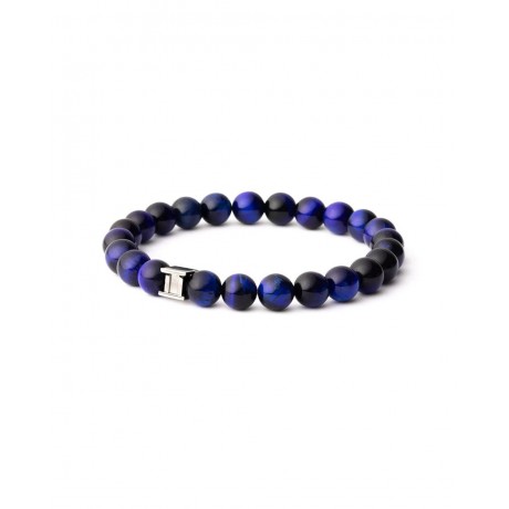 GEMINI (ICE WATCH) Bracelet Gem Dark Blue Oiel de Tigre 8 mm G4