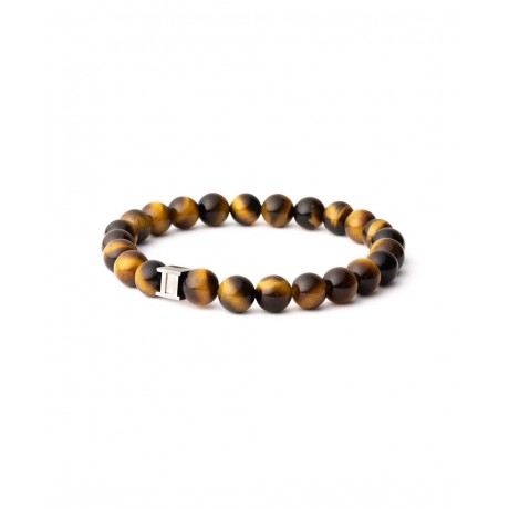 GEMINI (ICE WATCH) Bracelet Gem Tiger Eye Oeil de Tigre 8 mm G1