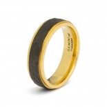 GEMINI (ICE WATCH) Bague Duplus Gold Black Titane 6 mm DUP03