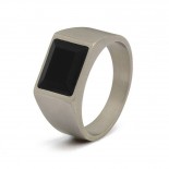 GEMINI (ICE WATCH) Bague Credo Silver Black CRE01