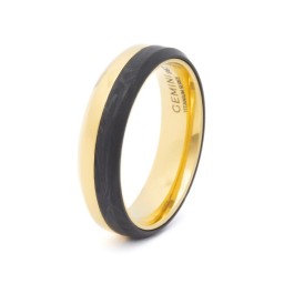 Bague Astrum Gold Titane 6 mm