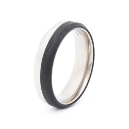 Bague Astrum Silver Titane 6 mm