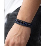 GEMINI (ICE WATCH) Bracelet Triple Blue Oeil de Tigre 6 mm TR3