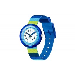 Color My Life - Stripy Blue 32 mm Quartz