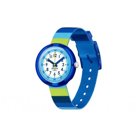 FLIK FLAK Color My Life - Stripy Blue 32 mm Quartz FPNP112