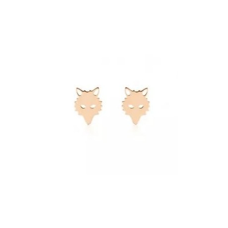 GINETTE NY Boucles d'oreilles Or rose Wolf BOWF