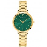 PIERRE LANNIER Coffret Montre Chouquette 30 mm Quartz + Bracelet cuir vert 371H572