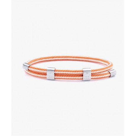 PIG & HEN Bracelet Little Lewis DBL Cream/Salmon Orange, silver P33-111372