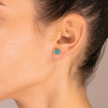 GINETTE NY Boucles d'oreilles Ever Or rose Turquoise BOEVET