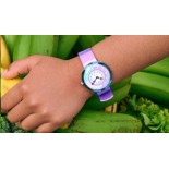 FLIK FLAK Organized Chaos - Stripy Purple 32 mm Quartz FBNP225