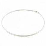 UNA STORIA Collier Cable argent 45 cm x 0.12cm CA106125