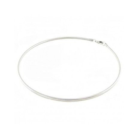 UNA STORIA Collier Cable argent 45 cm x 0.12cm CA106125