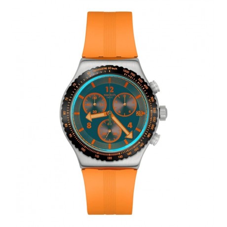 Swatch Essentials - Tangerine Tiger 43 mm Quartz YVS529