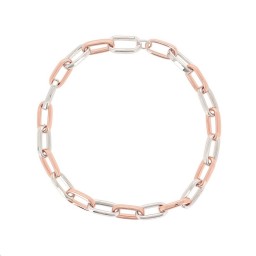 Collier DNA Spring Argent doré rose