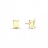 GINETTE NY Boucles d'oreilles Or Rose Quartz Lemon BOCOKLQ1