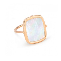 Bague Antique Or rose Nacre