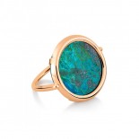 GINETTE NY Bague Disc Ring Jala Or rose Chrysocolle RJLADR