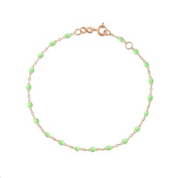 Bracelet Classique Gigi Or rose Résine Anis