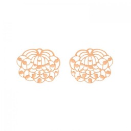 Boucles d'oreilles Lotus Or rose