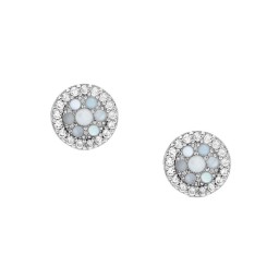 Boucles d'oreilles Glitz Argent