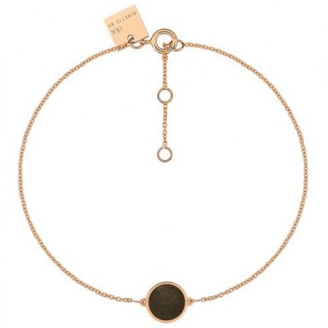 GINETTE NY Bracelet Mini Ever Or rose Obsidienne BEVEGO3