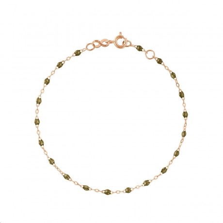 GIGI CLOZEAU Bracelet Classique Gigi Or rose Résine kaki B3GI001R38