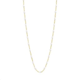 Collier Classique Gigi Or jaune Résine blanche