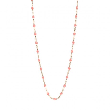 GIGI CLOZEAU Collier Classique Gigi Or rose Résine fuschia B1GI001R09