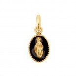 GIGI CLOZEAU Pendentif Madone Or jaune Résine noire B5VI003J20