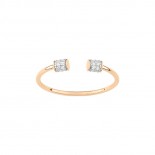 GINETTE NY Bague Choker Or rose Diamants RCKD