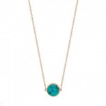 GINETTE NY Collier Mini Ever Or rose Turquoise EVET3