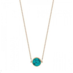 Collier Mini Ever Or rose Turquoise