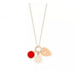 GINETTE NY Collier Twenty Or rose Corail TWTC2