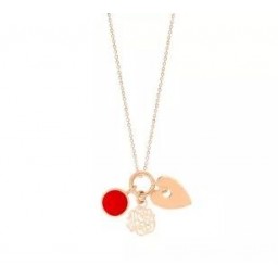 Collier Twenty Or rose Corail