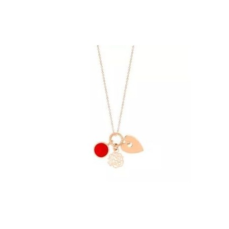 GINETTE NY Collier Twenty Or rose Corail TWTC2